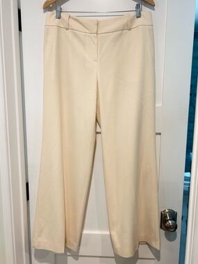 Talbots Cream Wide-Leg Trousers